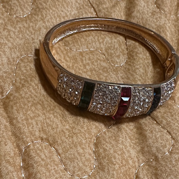 Bracelet Elegant Gold and Multicolor Stone - Picture 2 of 6